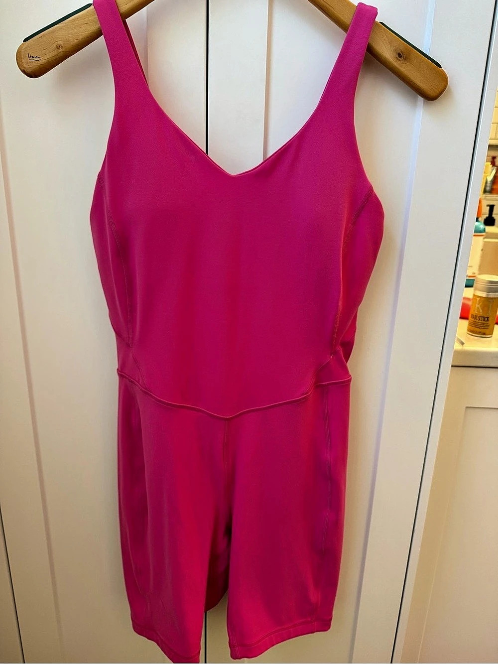 lululemon Align Scoopback Bodysuit 6" Pink Size 8